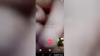 Horny GF Playing With Her Big Tits For Me On Webcam