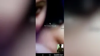 Horny GF Playing With Her Big Tits For Me On Webcam