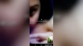 Horny GF Playing With Her Big Tits For Me On Webcam