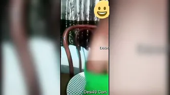 Sexy GF Stripping Naked And Playing On Video Call Show