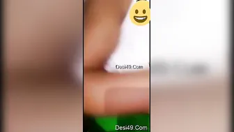 Sexy GF Stripping Naked And Playing On Video Call Show