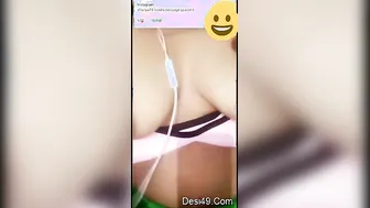 Sexy GF Stripping Naked And Playing On Video Call Show