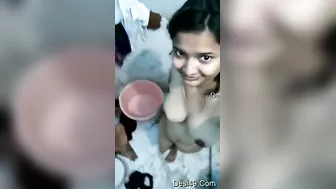 Horny Homemade Babe Stripping And Spreading Her Wet Pussy Wide