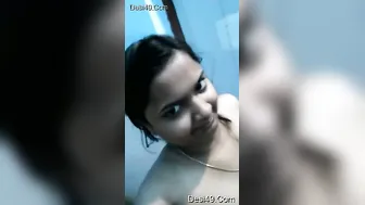 Horny Homemade Babe Stripping And Spreading Her Wet Pussy Wide