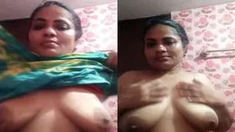 Horny Married Woman Filming Her Nude Body For Secret Lover