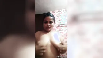 Horny Married Woman Filming Her Nude Body For Secret Lover