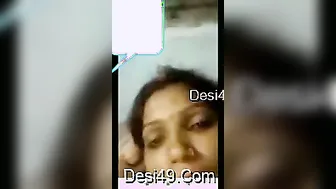 Married Bhabhi Pulling Out Her Big Tits For Me In Her Bedroom