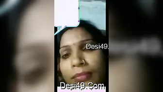 Married Bhabhi Pulling Out Her Big Tits For Me In Her Bedroom