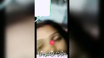 Married Bhabhi Pulling Out Her Big Tits For Me In Her Bedroom