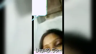 Married Bhabhi Pulling Out Her Big Tits For Me In Her Bedroom
