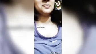 My GF Showing Me Her Perky Tits On Video Call Tonight
