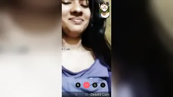My GF Showing Me Her Perky Tits On Video Call Tonight