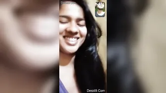 My GF Showing Me Her Perky Tits On Video Call Tonight