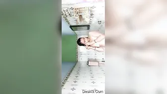 Bengali Wife Bathing Naked Getting Herself Off In The Bathroom