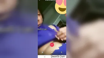 Bhabhi Strips Naked Spreading Pussy Showing Tits On Video Call