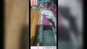 Bhabhi Seducing Lover Removing Saree Teasing Before Sex Session