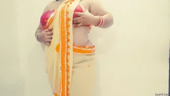 Desi Bhabhi Stripping Naked Showing Pussy And Tits For Lover