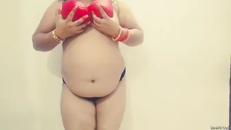 Desi Bhabhi Stripping Naked Showing Pussy And Tits For Lover