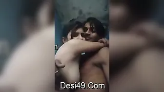 Horny Desi Lovers Getting Intimate And Making Out Together