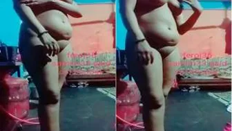 Recording My Naked Wife Posing And Teasing For Me At Home