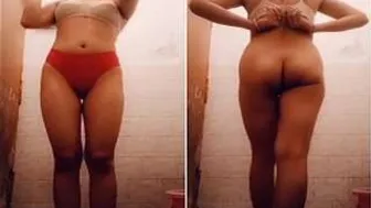 Desi GF Bending Over And Showing Off Her Sexy Ass