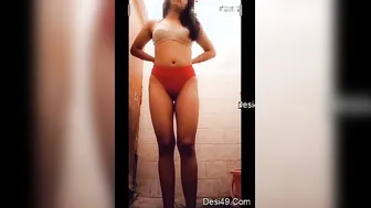 Desi GF Bending Over And Showing Off Her Sexy Ass