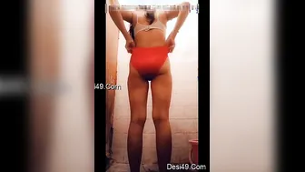 Desi GF Bending Over And Showing Off Her Sexy Ass