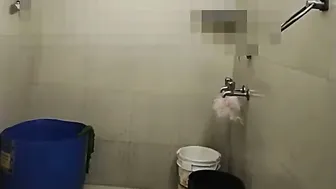 Beautiful GF Bathing Naked Revealing Her Dripping Curves