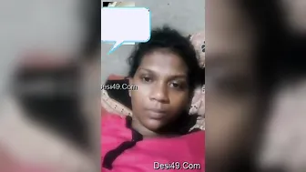 Tamil GF Exposing Both Her Perky Tits And Shaved Pussy