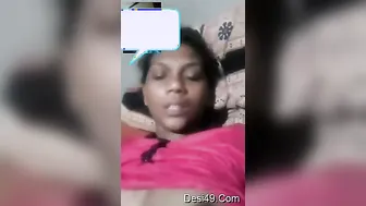 Tamil GF Exposing Both Her Perky Tits And Shaved Pussy