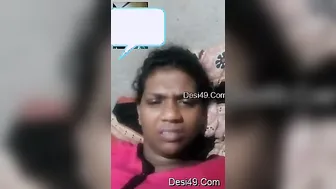 Tamil GF Exposing Both Her Perky Tits And Shaved Pussy