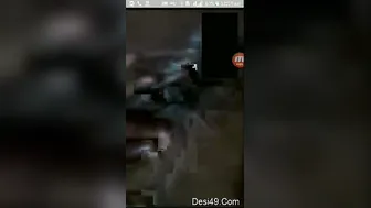 Busty Boudi Exposing Her Massive Tits During Naughty Video Call