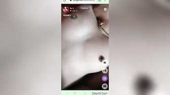 Horny Bhabhi Squeezing Her Boobs While Fucking Pussy With Dildo