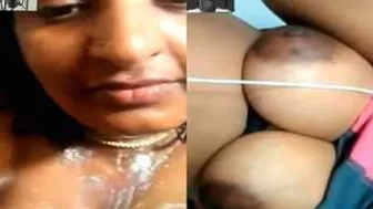 Tamil Bhabhi Stripping Naked Exposing Her Big Tits And Wet Pussy