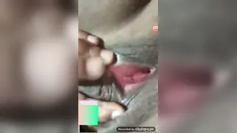 Nepali GF Showing Off Her Dripping Pussy On Video Call