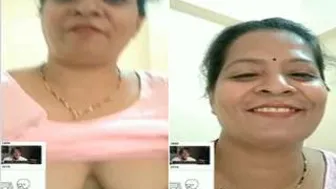 Sexy Wife Exposing Her Tits And Pussy On Video Call Session