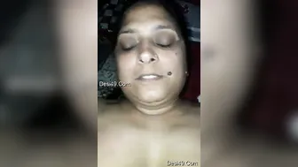 Mature Aunty Letting Hubby Film Her Naked Boobs And Wet Pussy