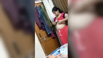 Married Bhabhi Changing Clothes Exposing Her Body Accidentally