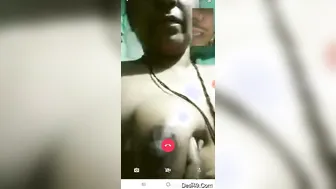 Horny Telugu Married Woman Stripping On Video Call Showing Off