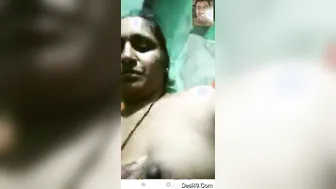 Horny Telugu Married Woman Stripping On Video Call Showing Off