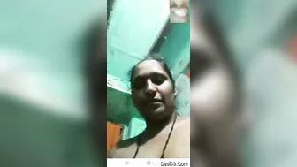 Horny Telugu Married Woman Stripping On Video Call Showing Off