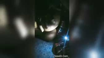 My Cute GF Shyly Flashing Her Natural Tits For Me