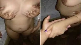 Naughty Bhabhi Getting Handled By Two Guys At The Same Time