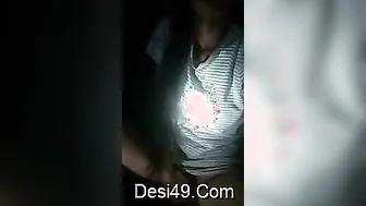 Naughty GF Fingering Herself While Recording For Me