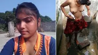 Cute GF Getting Naked Before Taking A Shower With Me