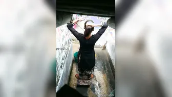 Cute GF Getting Naked Before Taking A Shower With Me