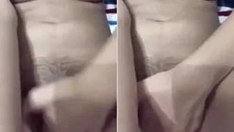 Village GF Fingering Herself Moaning Loud And Cumming