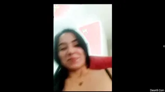 Nri Milf Stripping Topless Exposing Her Incredible Boobs Again