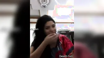 Horny Bhabhi Pulling Out Her Huge Tits For The Camera Tonight