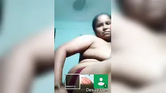 Telugu Aunty Spreading Wide Flashing Everything On Video Call